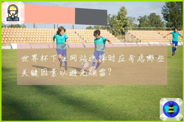 世界杯下注网站选择时应考虑哪些关键因素以避免踩雷？
